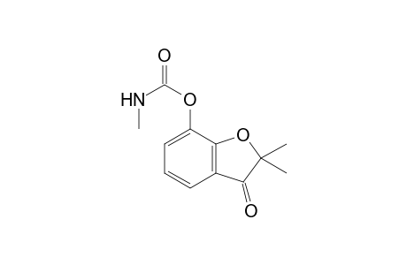 2,2-Dimethyl-3-oxo-2,3-dihydro-1-benzofuran-7-yl methylcarbamate