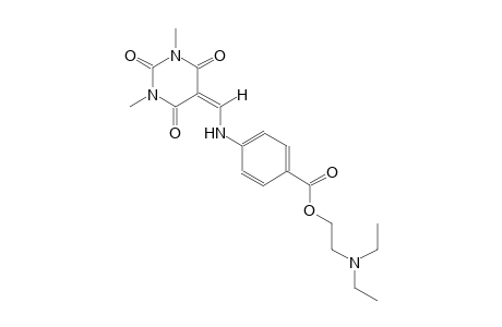 benzoic acid, 4-[[(tetrahydro-1,3-dimethyl-2,4,6-trioxo-5(2H)-pyrimidinylidene)methyl]amino]-, 2-(diethylamino)ethyl ester