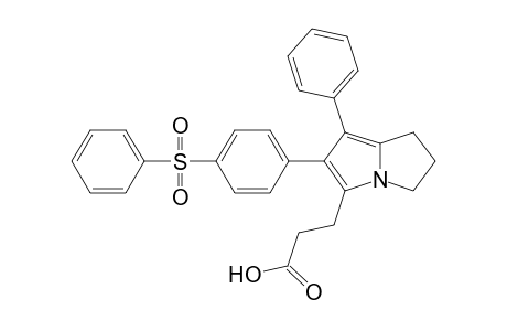 3-[1-phenyl-2-[4-(phenylsulfonyl)phenyl]-6,7-dihydro-5H-pyrrolizin-3-yl]propanoic acid