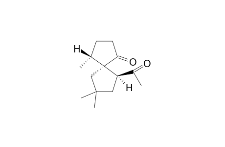 rel-(4R,5R,6R)-6Acetyl-4,8,8-trimethylspiro[4.4]nonan-1-one