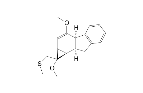 (1S*,1a.beta.,3a.alpha.,8a.alpha.,8b.beta.)-1,3-Dimethoxy-1-methylthiomethyl-1,1a,3a,8,8a,8b-hexahydrocyclopropa[a]fluorene