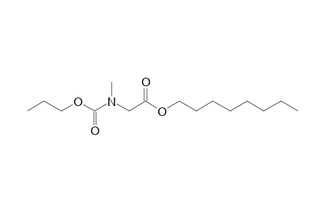 Glycine, N-methyl-N-propoxycarbonyl-, octyl ester