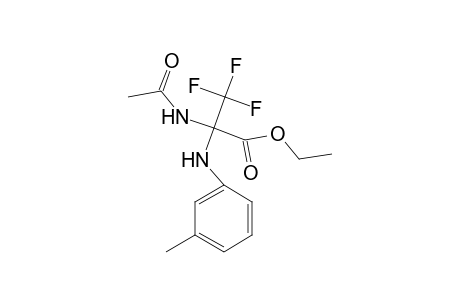 Ethyl 2-(acetylamino)-3,3,3-trifluoro-2-(3-toluidino)propanoate