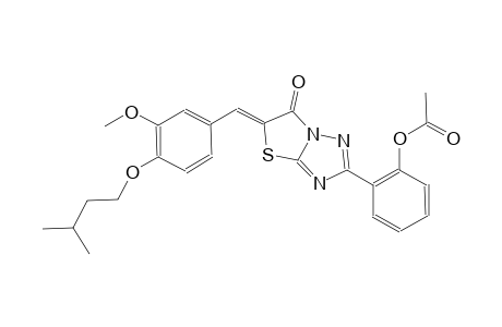 thiazolo[3,2-b][1,2,4]triazol-6(5H)-one, 2-[2-(acetyloxy)phenyl]-5-[[3-methoxy-4-(3-methylbutoxy)phenyl]methylene]-, (5Z)-