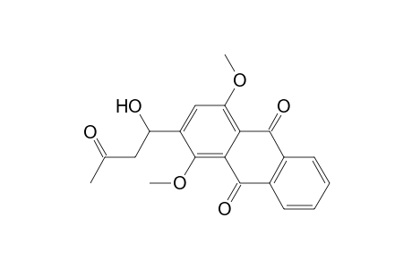 2-(1'-HYDROXY-3'-OXOBUTYL)-1,4-DIMETHOXY-9,10-ANTHRAQUINONE