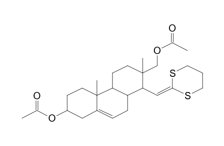 Acetic acid, 7-acetoxymethyl-8-[1,3]dithian-2-ylidenemethyl-4a,7-dimethyl-1,2,3,4,4a,4b,5,6,7,8,8a,9-dodecahydrophenanthren-2-yl ester