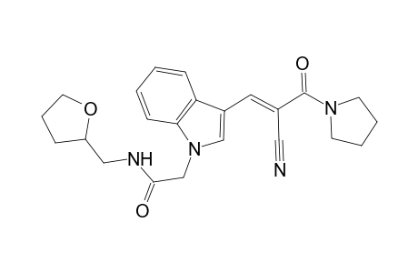 1H-indole-1-acetamide, 3-[(1E)-2-cyano-3-oxo-3-(1-pyrrolidinyl)-1-propenyl]-N-[(tetrahydro-2-furanyl)methyl]-