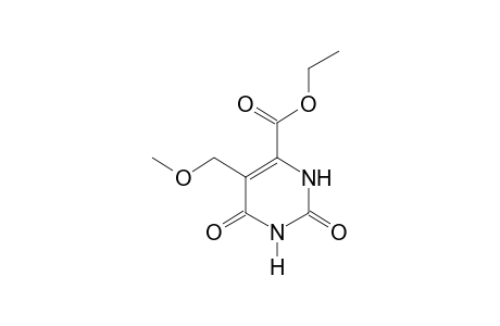 2,6-dioxo-5-(methoxymethyl)-1,2,3,6-tetrahydro-4-pyrimidinecarboxylic acid, ethyl ester