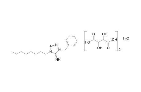 1-benzyl-5-imino-4-octyl-2-tetrazoline, tartrate(1:2)(salt)