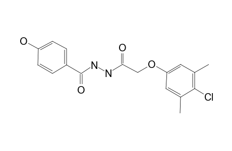 Hydrazine, N-(4-hydroxybenzoyl)-N'-(4-chloro-3,5-dimethylphenoxy)acetyl-