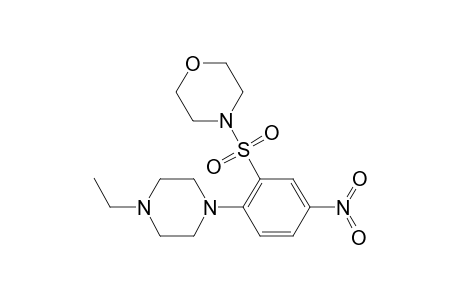 4-([2-(4-Ethyl-1-piperazinyl)-5-nitrophenyl]sulfonyl)morpholine
