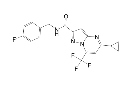 5-cyclopropyl-N-(4-fluorobenzyl)-7-(trifluoromethyl)pyrazolo[1,5-a]pyrimidine-2-carboxamide