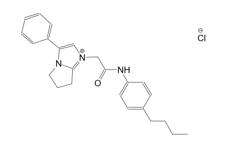 1-[2-(4-butylanilino)-2-oxoethyl]-3-phenyl-6,7-dihydro-5H-pyrrolo[1,2-a]imidazol-1-ium chloride