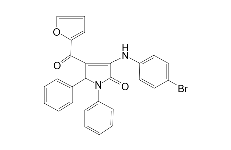 3-(4-bromoanilino)-4-(2-furoyl)-1,5-diphenyl-3-pyrrolin-2-one