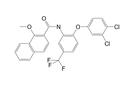 N-[2-(3,4-dichlorophenoxy)-5-(trifluoromethyl)phenyl]-1-methoxy-2-naphthalenecarboxamide