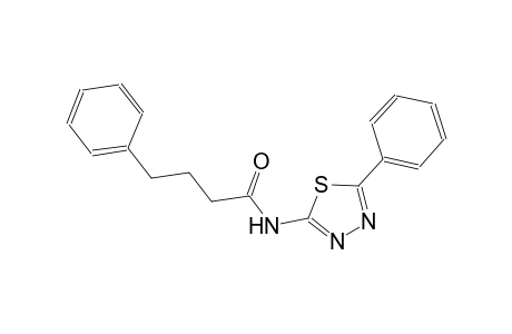 4-phenyl-N-(5-phenyl-1,3,4-thiadiazol-2-yl)butanamide