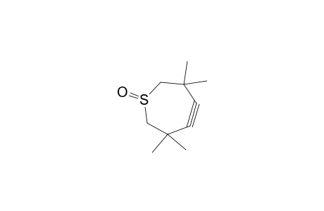 1H-Thiepine, 2,3,6,7-tetrahydro-4,5-didehydro-3,3,6,6-tetramethyl-, 1-oxide