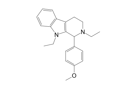 2,9-Diethyl-1-(4-methoxyphenyl)-2,3,4,9-tetrahydro-1''-.beta.-carboline