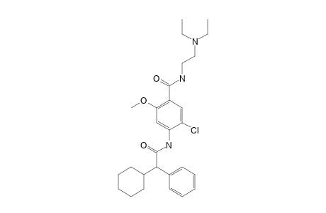 6'-chloro-2-cyclohexyl-4'-{[2-(diethylamino)ethyl]carbamoyl}-2-phenyl-m-acetanisidide