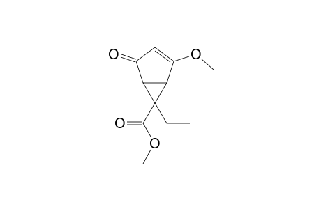 (-)-6-Carbomethoxy-6-ethyl-4-methoxybicyclo[3.1.0(1,5)]hex-3-en-2-one