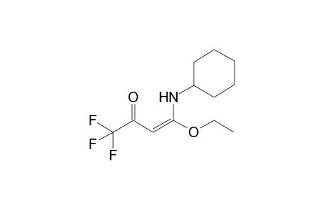 (E)-4-(cyclohexylamino)-4-ethoxy-1,1,1-trifluoro-but-3-en-2-one
