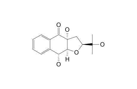 AVICENNONE_G;(2-S*,3A-R*,9-R*,9A-R*)-3A,9-DIHYDROXY-2-(1-HYDROXY-1-METHYLETHYL)-2,3,3A,4,9,9A-HEXAHYDRONAPHTHO-[2,3-B]-FURAN-4-ONE