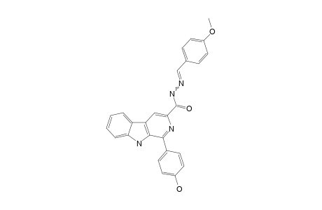 1-(4-Hydroxyphenyl)-N'-(4-methoxybenzylidene)-9H-pyrido[3,4-b]indole-3-carbohydrazide