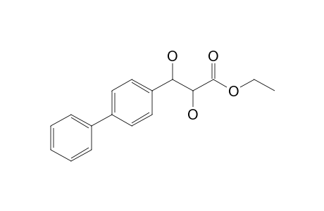 (+-)-anti-Ethyl 2,3-Dihydroxy-3-(p-phenylphenyl)propanoate