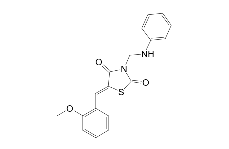 (5Z)-3-(Anilinomethyl)-5-(2-methoxybenzylidene)-1,3-thiazolidine-2,4-dione