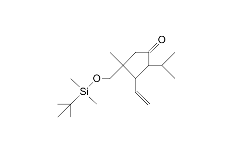 2a-Isopropyl-3b-vinyl-4b-methyl-4a-(T-butyl-dimethyl-silyloxymethyl)-cyclopentanone