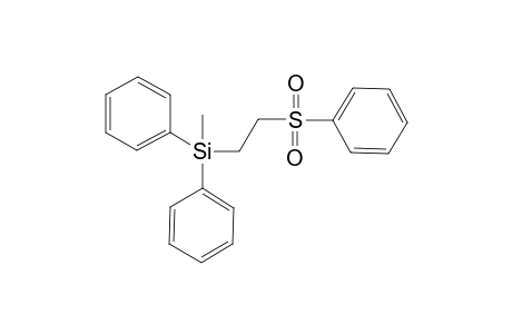 2-(benzenesulfonyl)ethyl-methyl-diphenyl-silane