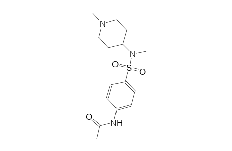 acetamide, N-[4-[[methyl(1-methyl-4-piperidinyl)amino]sulfonyl]phenyl]-