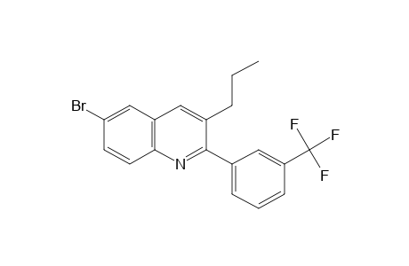 6-BROMO-3-PROPYL-2-(alpha,alpha,alpha-TRIFLUORO-m-TOLYL)QUINOLINE