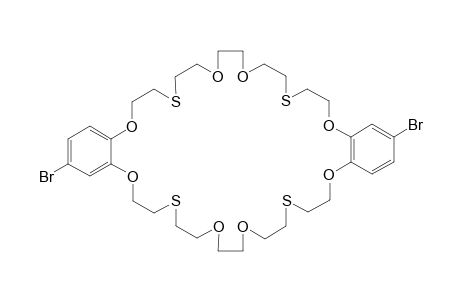 1,18-Dibromo-2,8,11,17,19,25,28,34-octaoxa-5,14,22,31-tetrathia-1,18(1,2)-dibenzenacyclotetratriacontaphane