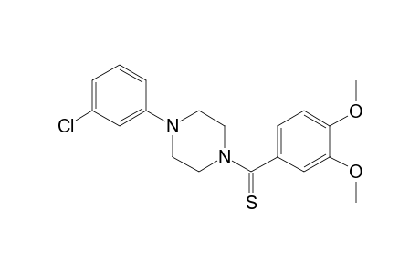 1-(m-chlorophenyl)-4-(thioveratroyl)piperazine