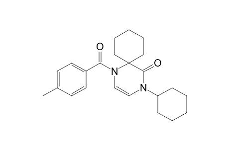 4-Cyclohexyl-1-(4-methylbenzoyl)-1,4-diazaspiro[5.5]undec-2-en-5-one