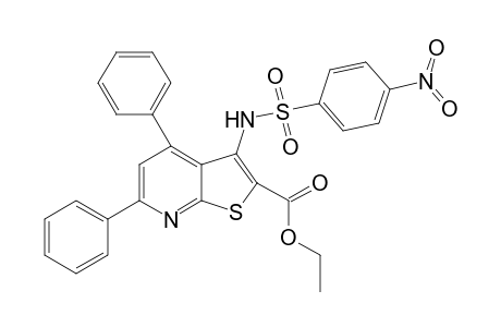 Ethyl 3-(4-nitrophenylsulfonylamino)-4,6-diphenylthieno[2,3-b]pyridine-2-carboxylate