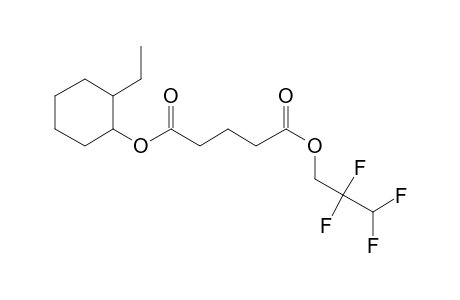 Glutaric acid, 2,2,3,3-tetrafluoropropyl 2-ethylcyclohexyl ester