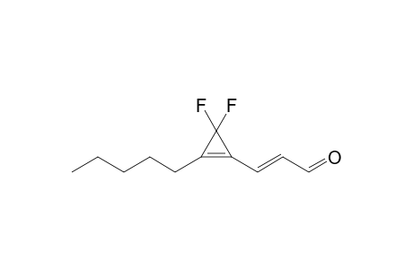 (E)-3-(2-amyl-3,3-difluoro-1-cyclopropenyl)acrolein