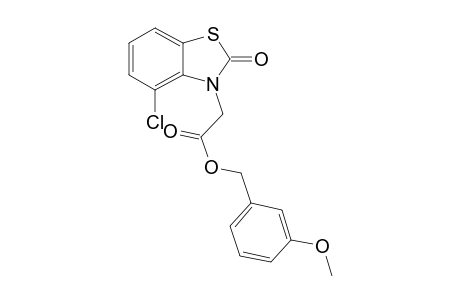 3-Methoxybenzyl (4-chloro-2-oxo-1,3-benzothiazol-3(2H)-yl)acetate