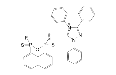 1,3,4-TRIPHENYL-1H-1,2,4-TRIAZOL-4-IUM-3-FLUORONAPHTHO-[1,8-CD]-[1,2,6]-OXADIPHOSPHININE-1(3H)-THIOLATE-1,3-DISULFIDE