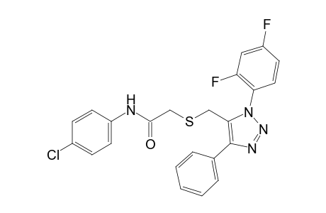 4'-chloro-2-{{[1-(2,4-difluorophenyl)-4-phenyl-1H-1,2,3-triazol-5-yl]methyl}thio}acetanilide