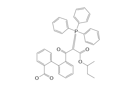 2'-[2-(1-Methylpropoxycarbonyl)-1-oxo-2-(triphenylphosphoranylidene)-ethyl]-1,1'-biphenyl-2-carboxylic-acid