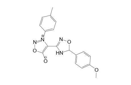 3-(p-Methylphenyl)-4-[5-(p-methoxyphenyl)-.delta.(2)-1,2,4-oxadiazolin-3-yl]sydnone