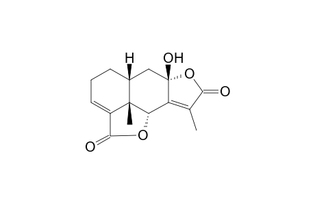 8.beta.-Hydroxy-Eremophil-3,7(11)-diene-8.alpha.,12(6.alpha.,15)-diolide