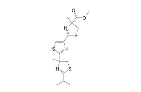 2-ISOPROPYL-4-[4'-(4''-METHOXYCARBONYL-4''-METHYL-4'',5''-DIHYDROTHIAZOL-2''-YL)-THIAZOL-2'-YL]-4-METHYL-4,5-DIHYDROTHIAZOLE;DIASTEREOMER-#1