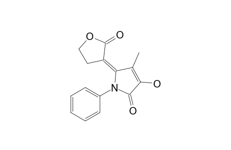 (E)-3-Hydroxy-4-methyl-5-(2-oxotetrahydrofuran-3-ylidene)-1-phenyl-2,5-dihydropyrrol-2-one