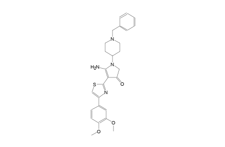 3H-pyrrol-3-one, 5-amino-4-[4-(3,4-dimethoxyphenyl)-2-thiazolyl]-1,2-dihydro-1-[1-(phenylmethyl)-4-piperidinyl]-