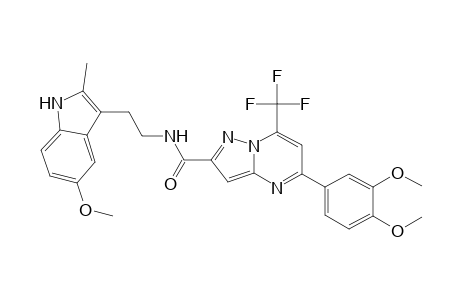 5-(3,4-dimethoxyphenyl)-N-[2-(5-methoxy-2-methyl-1H-indol-3-yl)ethyl]-7-(trifluoromethyl)-2-pyrazolo[1,5-a]pyrimidinecarboxamide