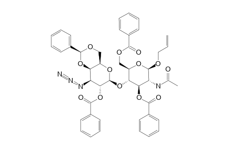 #10;ALLYL-3,6-DI-O-BENZOYL-4-O-(2-O-BENZOYL-4,6-DI-O-BENZYLIDENE-3-DEOXY-3-AZIDE-BETA-D-GALACTOPYRANOSYL)-2-DEOXY-2-ACETAMIDO-BETA-D-GLUCOPYRANOSIDE